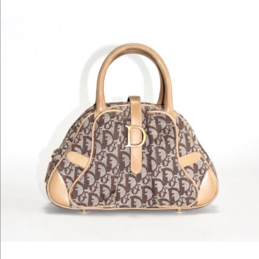 Dior Vintage mini logo authentic  bowler bag..